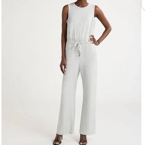 NWOT Scoop stretch wide leg sleeveless tank jumpsuit M